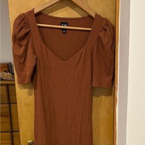 Gap cap sleeve body on dress XS
